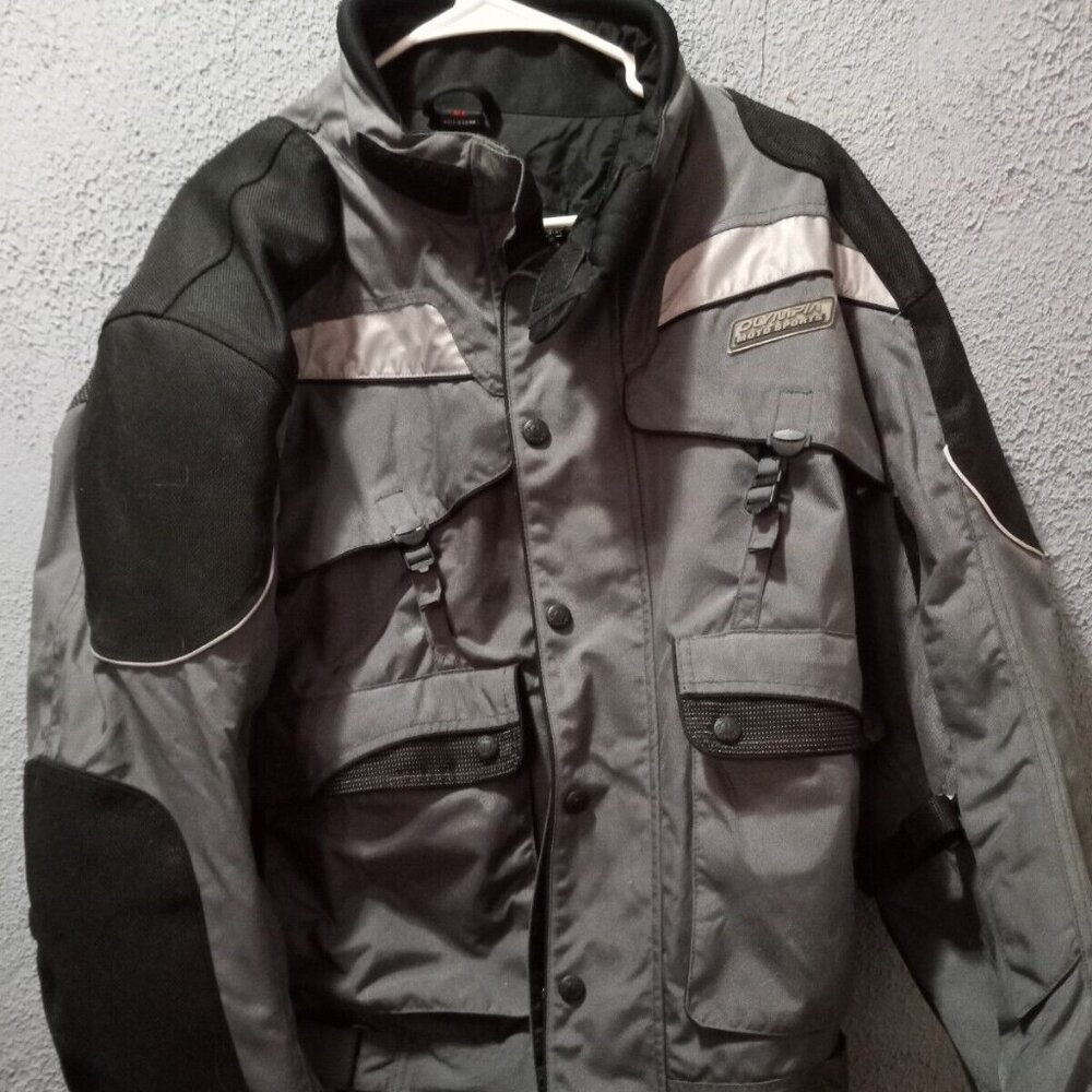 Needs Cleaned Olympia motorcycle jacket 108153 Womens XL With Liner Armored